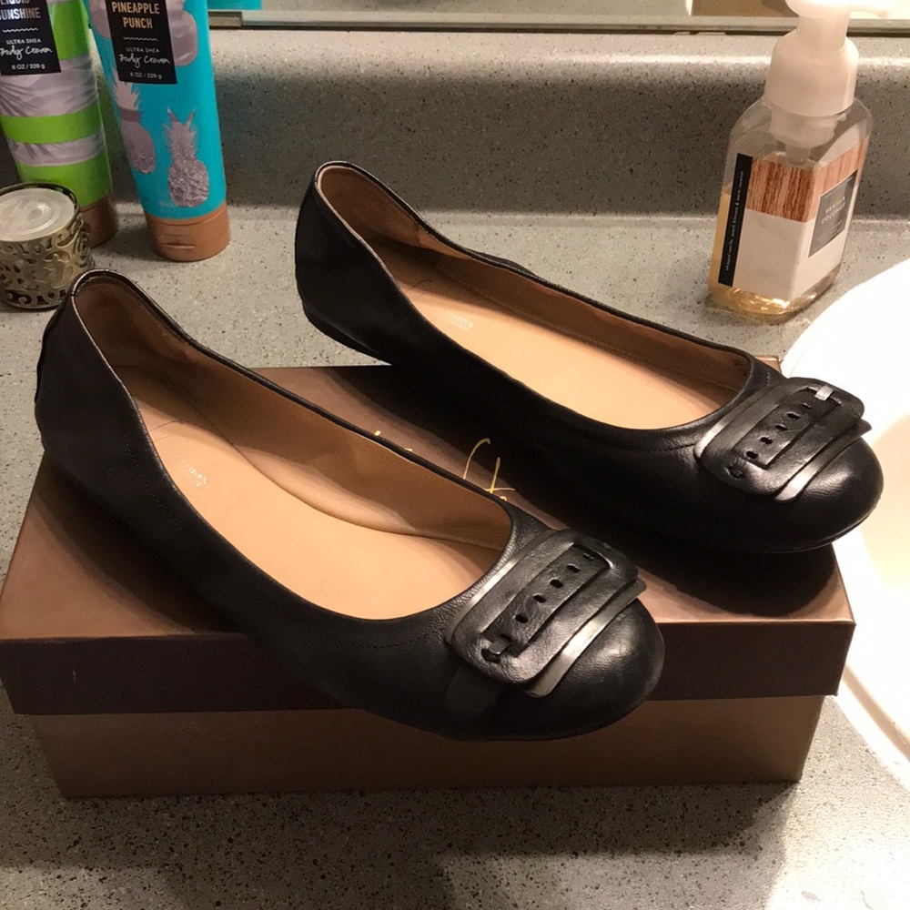 Franco Sarto Black Flats